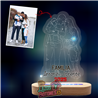 Lámpara LED Acrílica Familiar Personalizada – Grabada a Láser a Partir de tu Foto