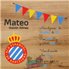 Cuadro de nacimiento personalizado – Mod Rcd Espanyol