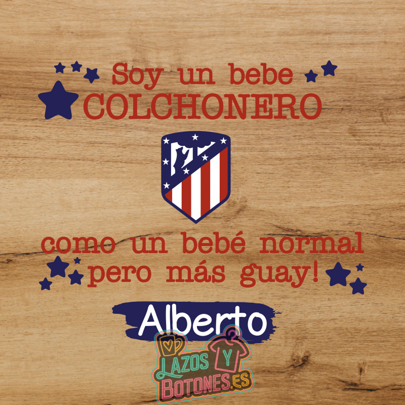 Cuadro – Mod. Atlético de Madrid “Bebé Colchonero”