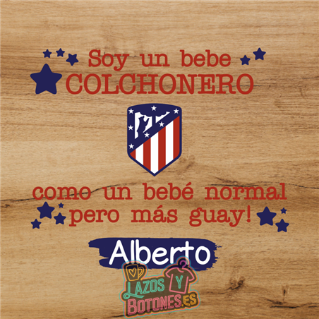 Cuadro – Mod. Atlético de Madrid “Bebé Colchonero”