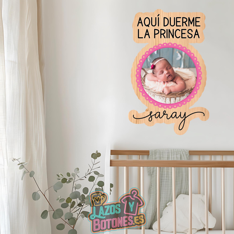 Cuadro – Mod. “Aquí duerme la Princesa / Príncipe”