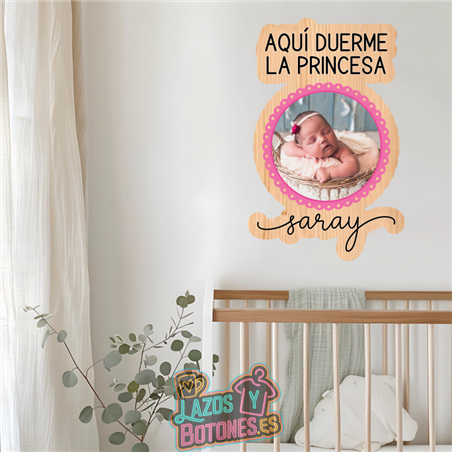 Cuadro – Mod. “Aquí duerme la Princesa / Príncipe”