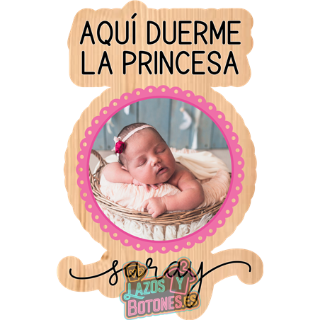 Cuadro – Mod. “Aquí duerme la Princesa / Príncipe”