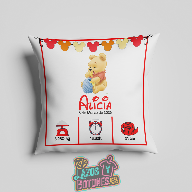 Cojín personalizado Nacimiento – Mod. Winnie