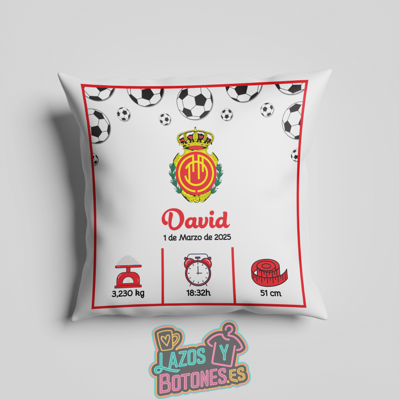 Cojín personalizado Nacimiento – Mod. Mallorca Balones