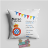 Cojín personalizado Nacimiento – Mod. Espanyol Banderines