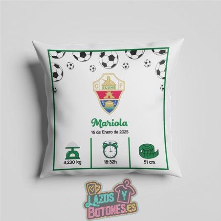 Cojín personalizado Nacimiento – Mod. Elche Balones