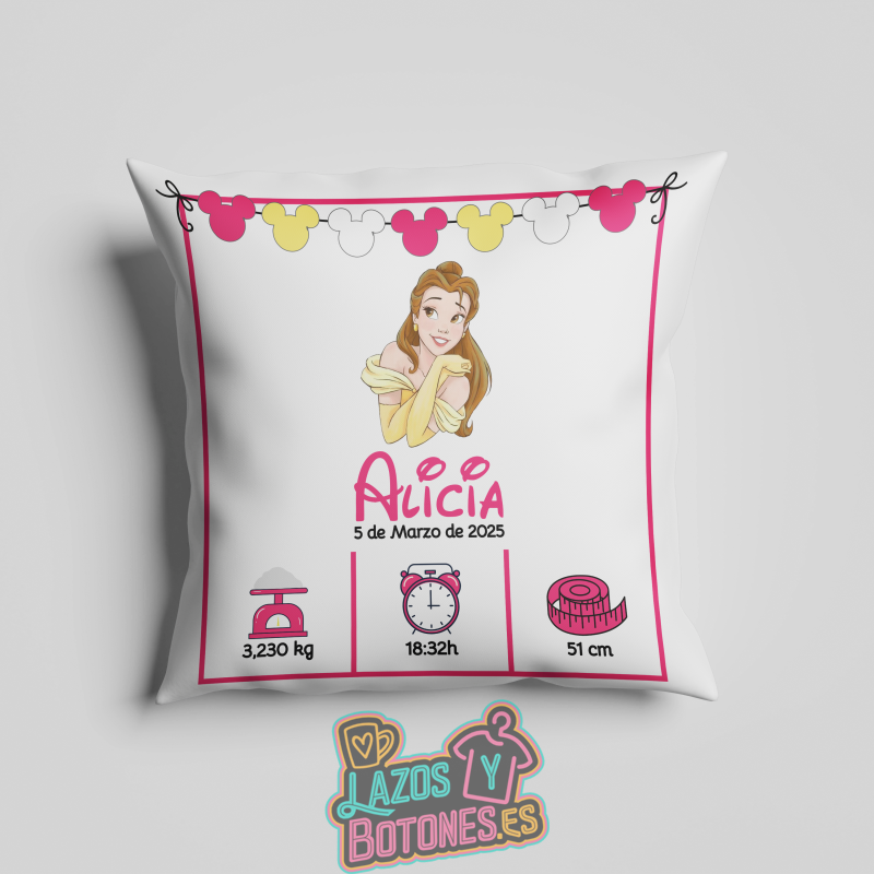 Cojín personalizado Nacimiento – Mod. Bella