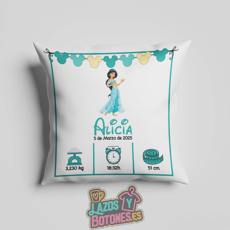 Cojín personalizado Nacimiento – Mod. Jasmine