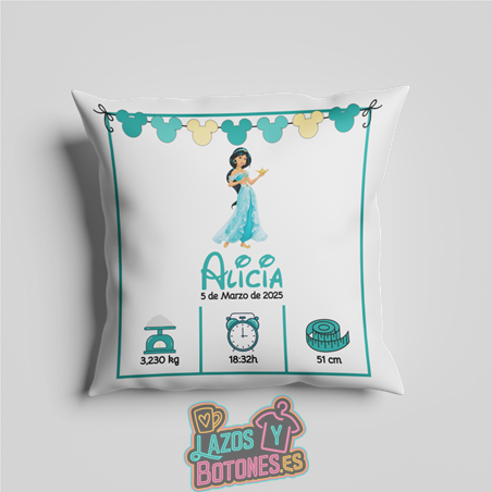 Cojín personalizado Nacimiento – Mod. Jasmine