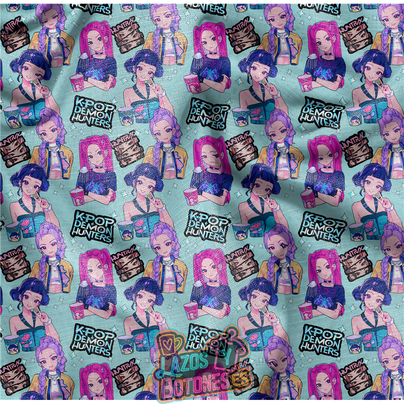 Tela K-pop Demon Hunters - 150cm ancho