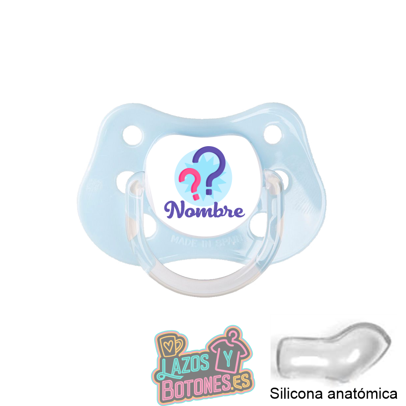 Chupete personalizado con nombre e imagen – 0 a 6 meses
