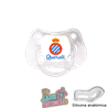 Chupete personalizado R.C.D. Espanyol con nombre – 0 a 6 meses