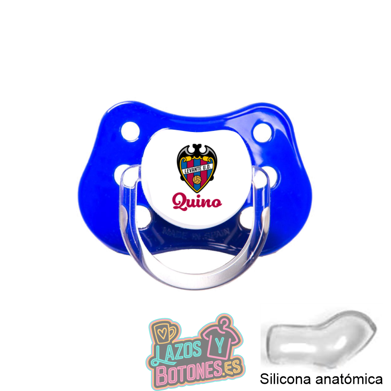 Chupete personalizado Levante U.D. con nombre – 0 a 6 meses