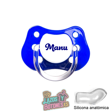Chupete marino personalizado con nombre – 0 a 6 meses