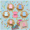 Cumple Mes personalizado – Mod. Osito Pastel