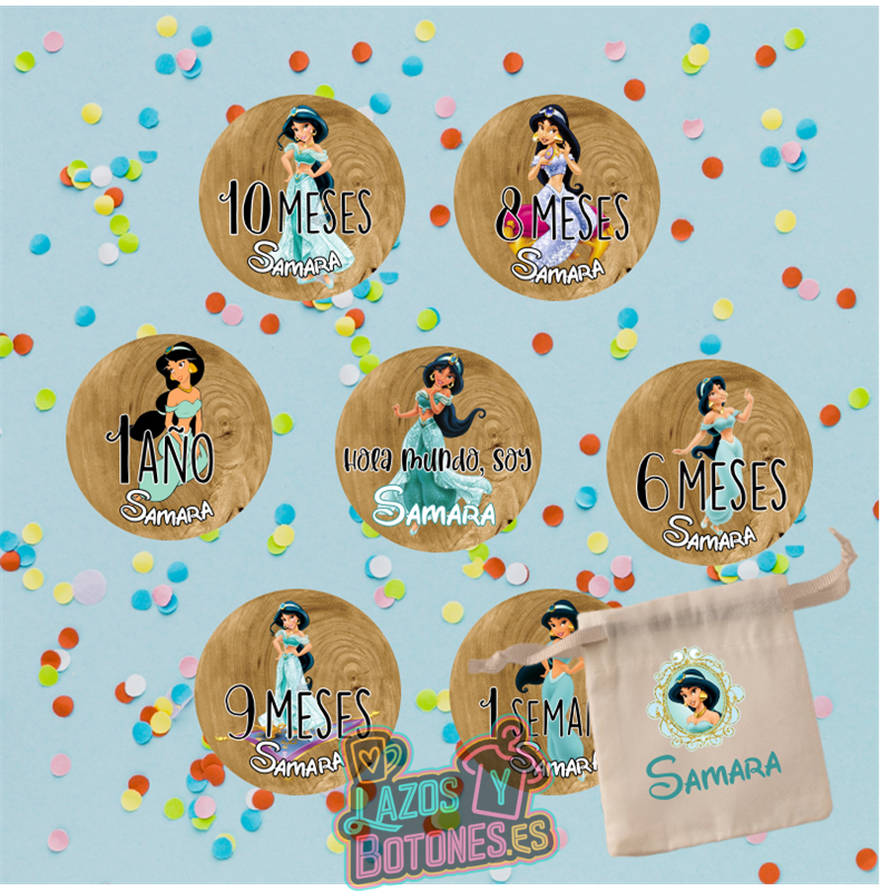 Cumple Mes personalizado – Mod. Princesa Jasmine