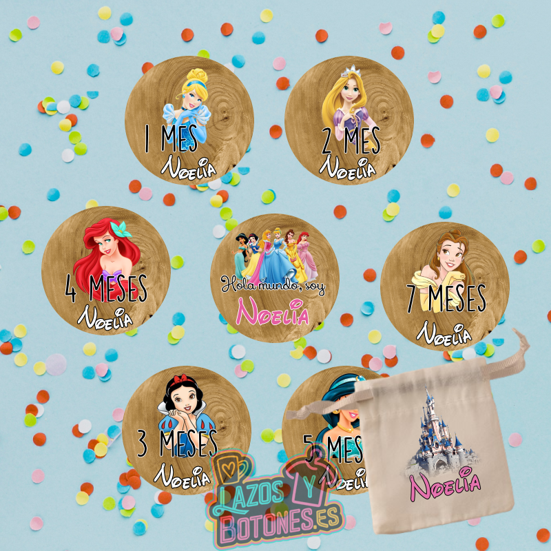 Cumple Mes personalizado – Mod. Princesas Disney