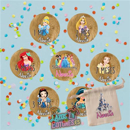 Cumple Mes personalizado – Mod. Princesas Disney