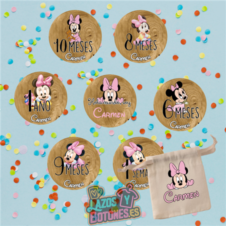 Cumple Mes personalizado – Mod. Minnie Baby Disney
