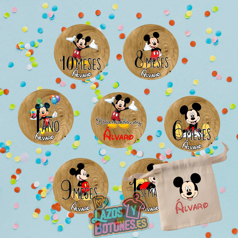 Cumple Mes personalizado – Mod. Mickey Disney