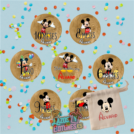 Cumple Mes personalizado – Mod. Mickey Disney