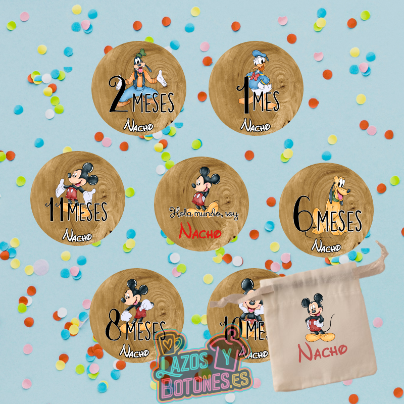 Cumple Mes personalizado – Mod. Mickey y Amigos Disney