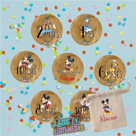 Cumple Mes personalizado – Mod. Mickey y Amigos Disney