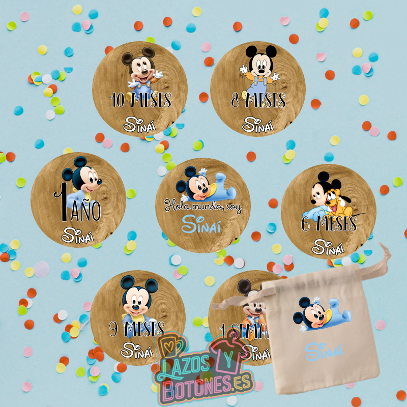 Cumple Mes personalizado – Mod. Mickey Baby Disney