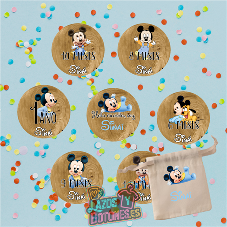 Cumple Mes personalizado – Mod. Mickey Baby Disney