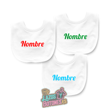 Pack 3 Baberos – Mod. Nombre