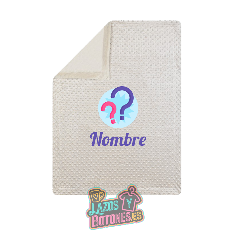 Manta Minky Personalizada – Impresa con el Nombre y Diseño que Elijas