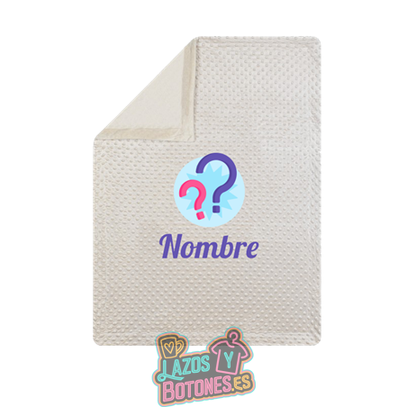 Manta Minky Personalizada – Impresa con el Nombre y Diseño que Elijas