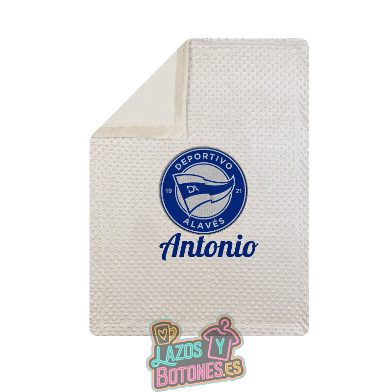 Manta bordada – Mod. Deportivo Alavés