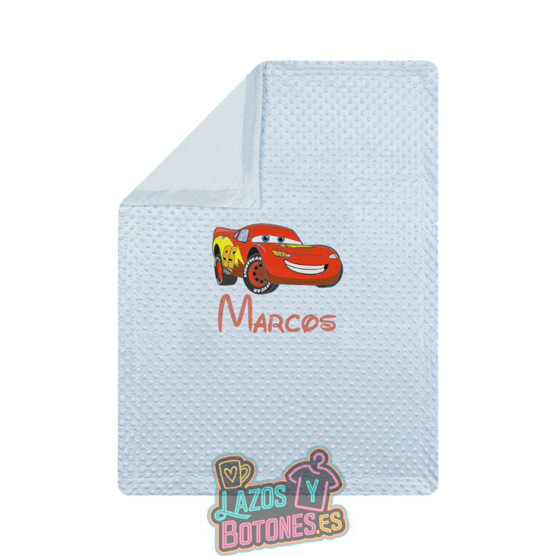Manta burbujas bordada – Mod. Rayo McQueen (Cars)