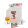 Canastilla bebé personalizada - Mod. Athletic Bilbao con chupete de regalo