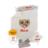 Canastilla bebé personalizada - Mod. Rayo Vallecano con chupete de regalo