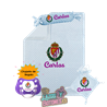 Canastilla bebé personalizada - Mod. Real Valladolid con chupete de regalo