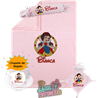 Canastilla bebé personalizada – Mod. Osito Rosa Bebé con chupete de regalo