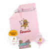 Canastilla bebé personalizada – Mod. Winnie the Pooh con chupete de regalo