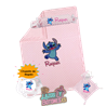 Canastilla bebé personalizada – Mod. Stitch con chupete de regalo