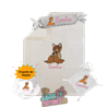 Canastilla bebé personalizada – Mod. Bambi con chupete de regalo