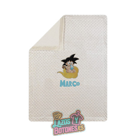 Manta burbujas bordada – Mod. Goku bebé