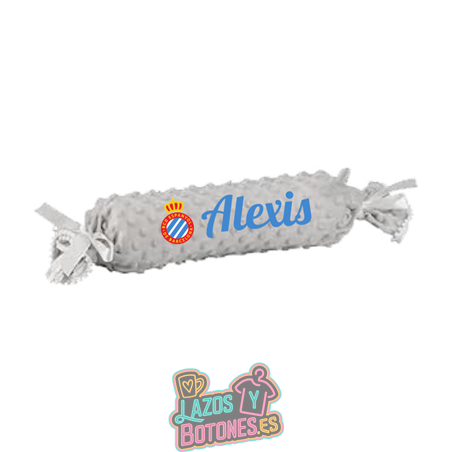 Cojín antivuelco caramelo personalizado – Mod. RCD Espanyol