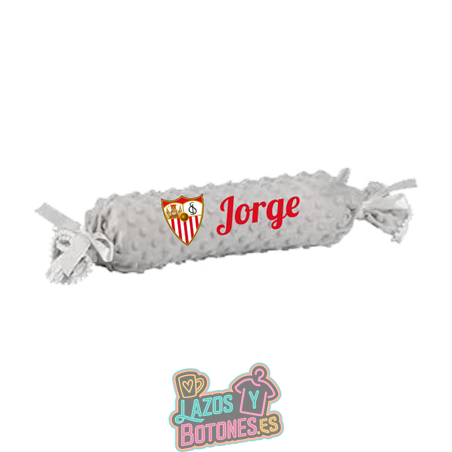 Cojín caramelo antivuelco personalizado – Mod. Sevilla FC