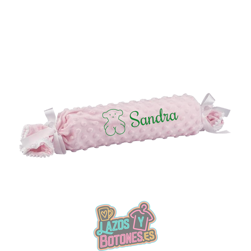 Cojín caramelo antivuelco personalizado con osito – Mod. Osito verde