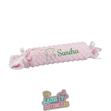 Cojín caramelo antivuelco personalizado con osito – Mod. Osito verde