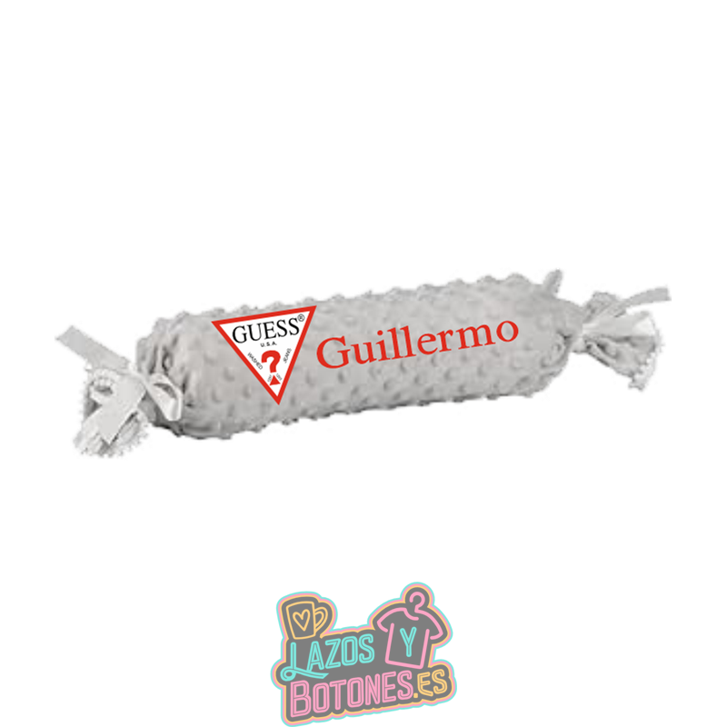 Cojín caramelo antivuelco personalizado – Mod. GUESS Rojo