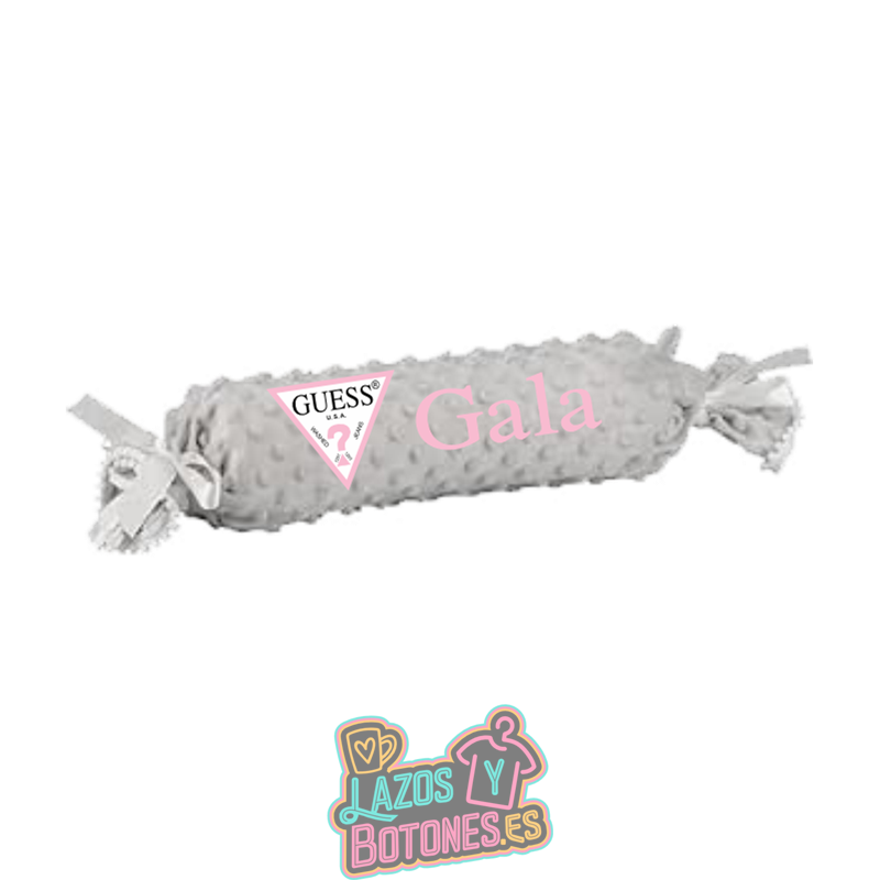 Cojín caramelo antivuelco personalizado – Mod. GUESS Rosa