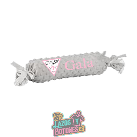 Cojín caramelo antivuelco personalizado – Mod. GUESS Rosa